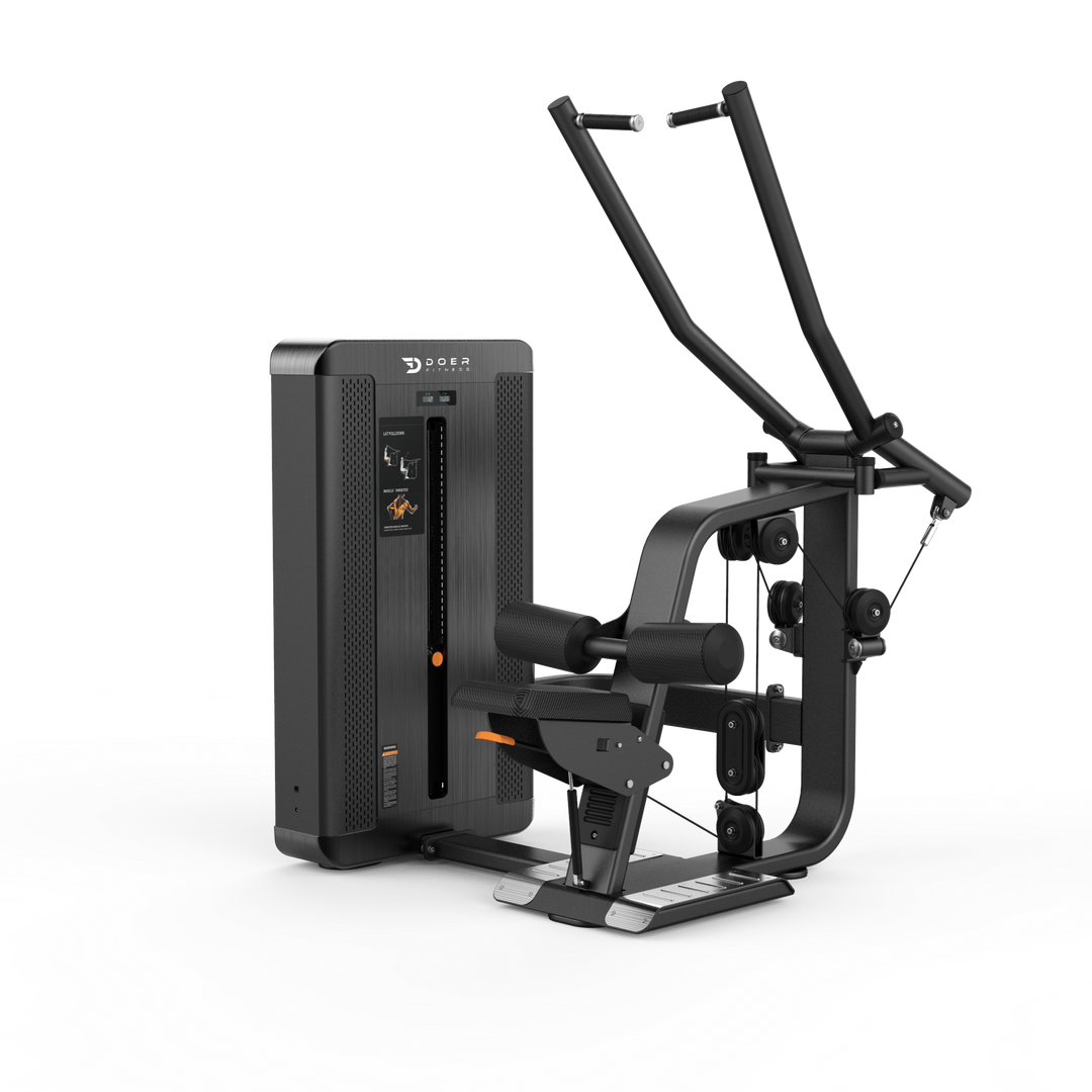 Plate-Loaded Iso-Lateral Pulldown - Independent motion lat machine for upper back training.