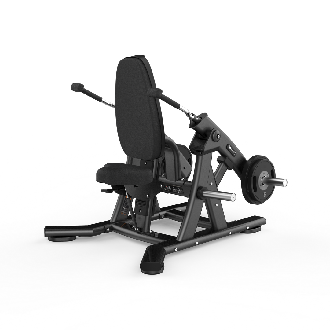Doer Fitness Black Series Plate-Loaded Iso-Seated Dip – Triceps and chest machine for strength training with independent arm motion and black frame