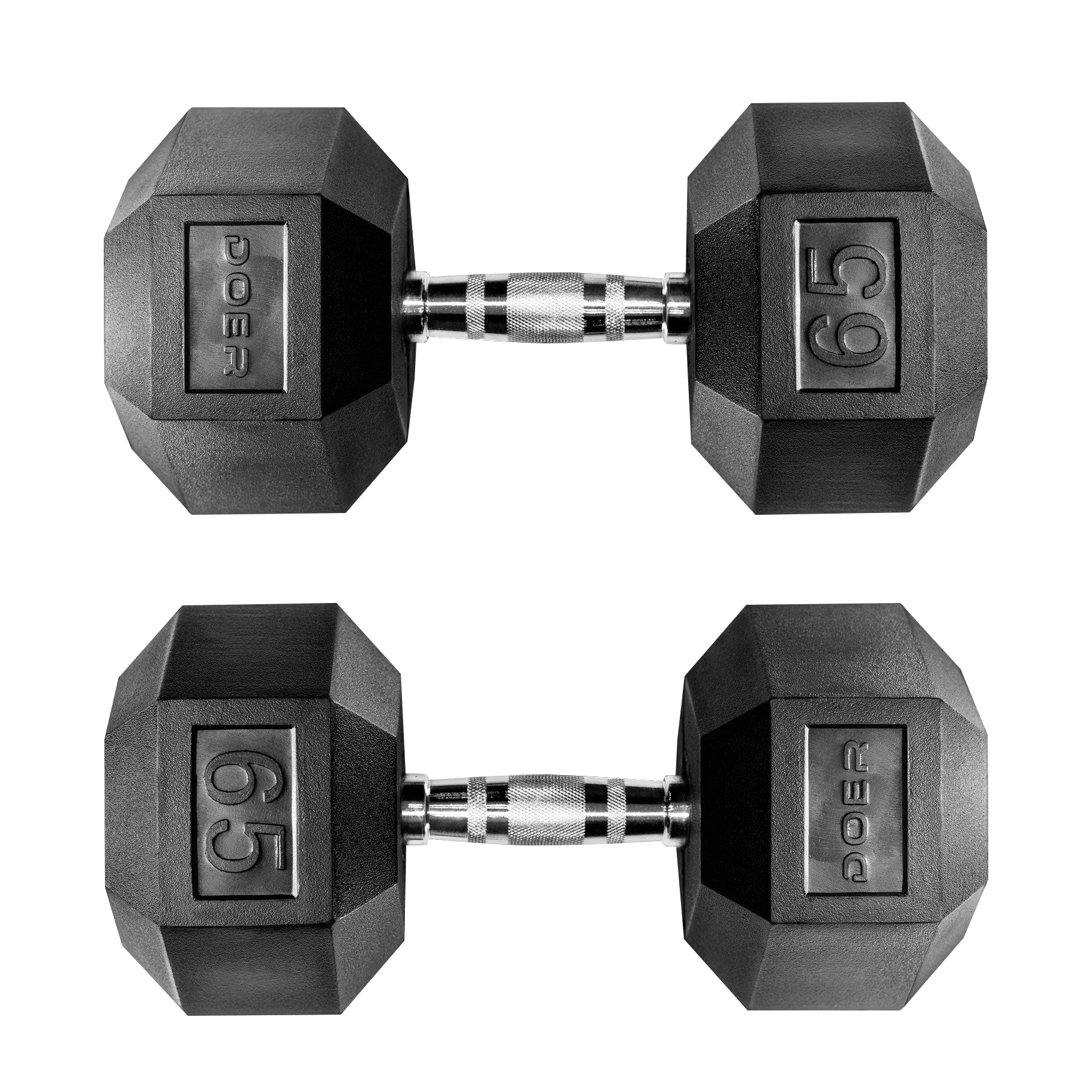 Hex Dumbbells pair 65lb Doer Fitness