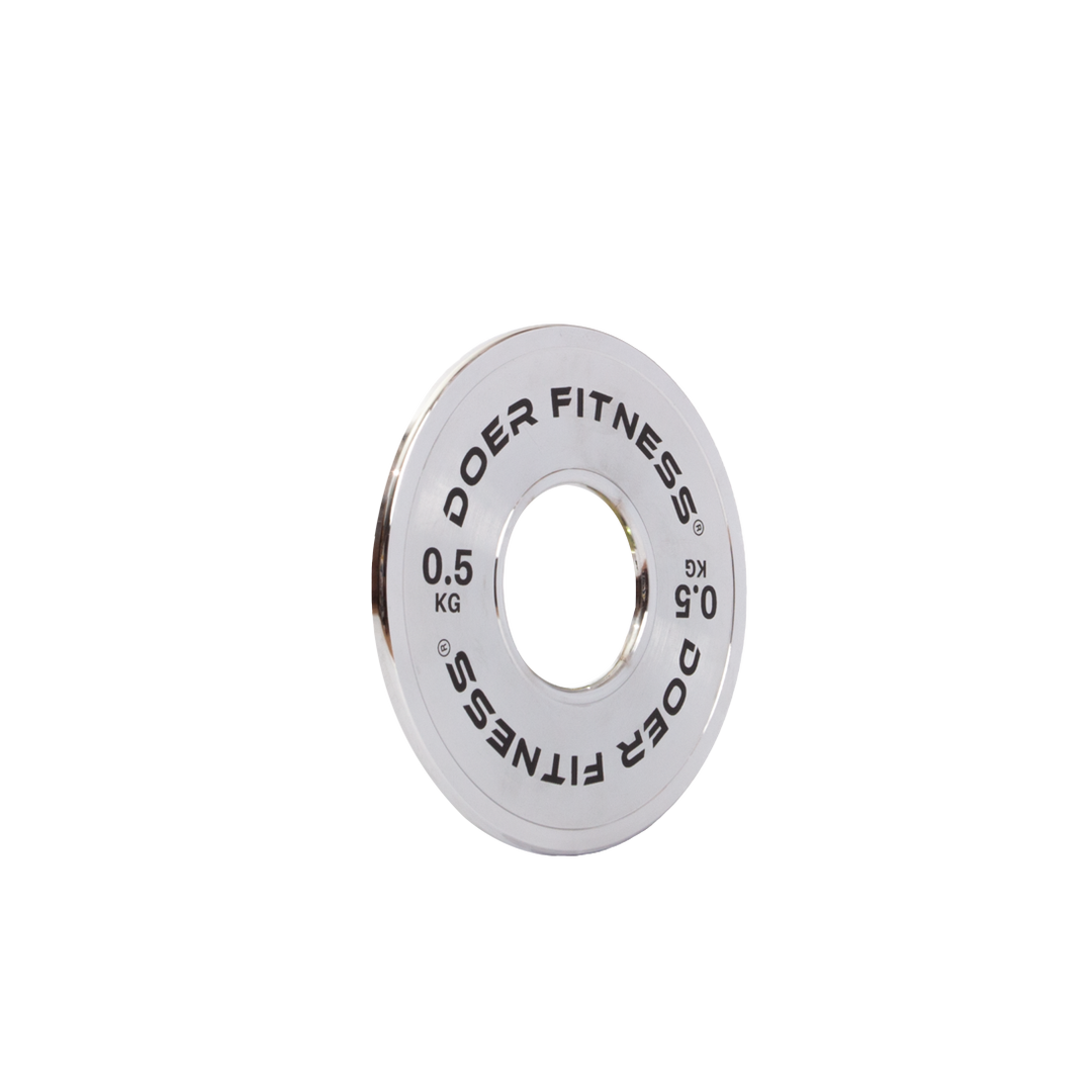 Calibrated Powerlifting Steel Plates 0.50 KG (Pair) - Doer Fitness