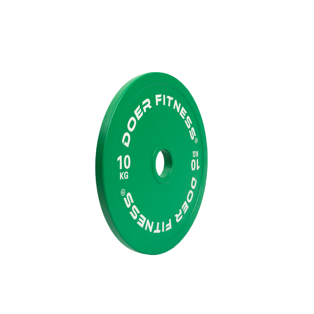 Calibrated Powerlifting Steel Plates 10 KG (Pair) - Doer Fitness