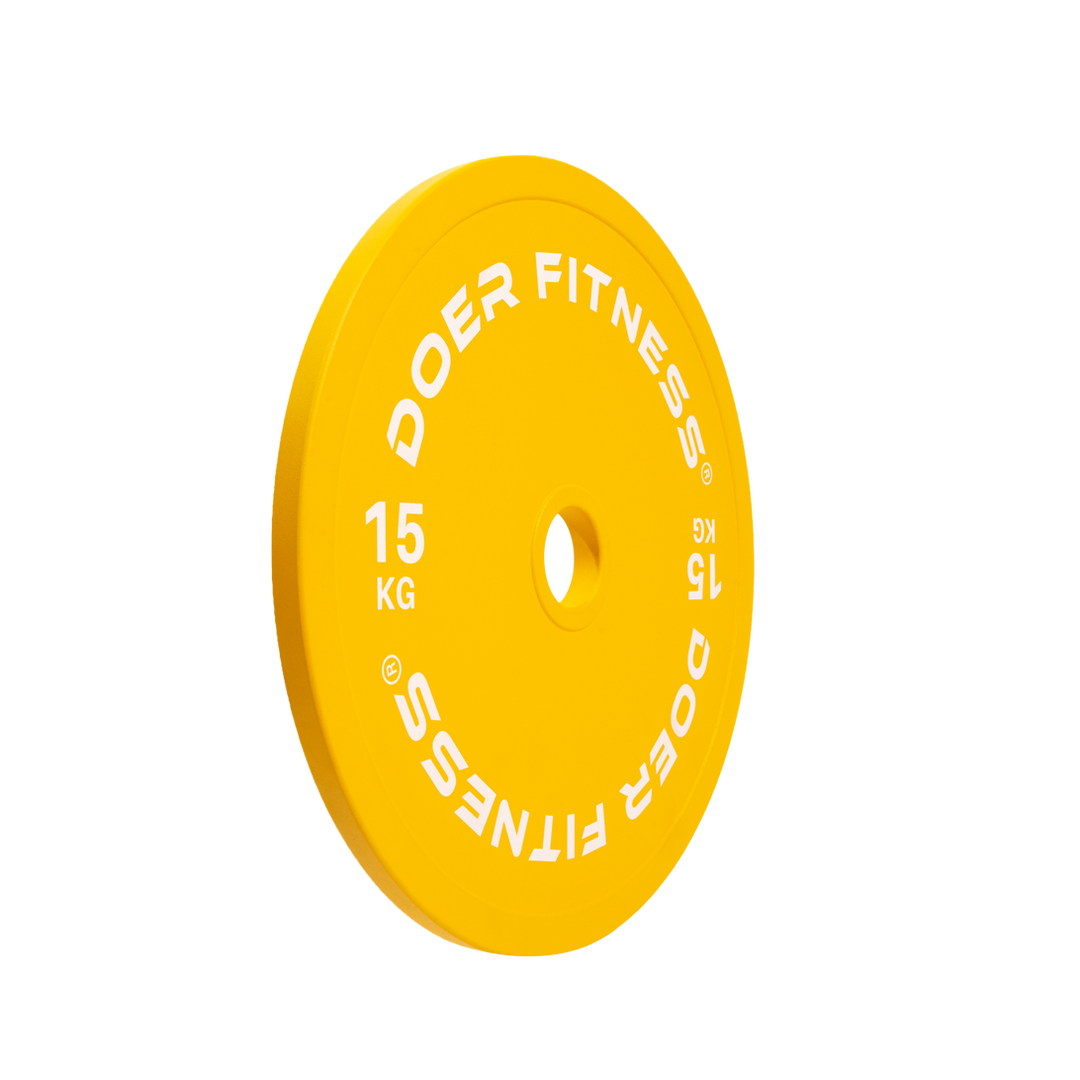 Calibrated Powerlifting Steel Plates 15 KG (Pair)   - Doer Fitness