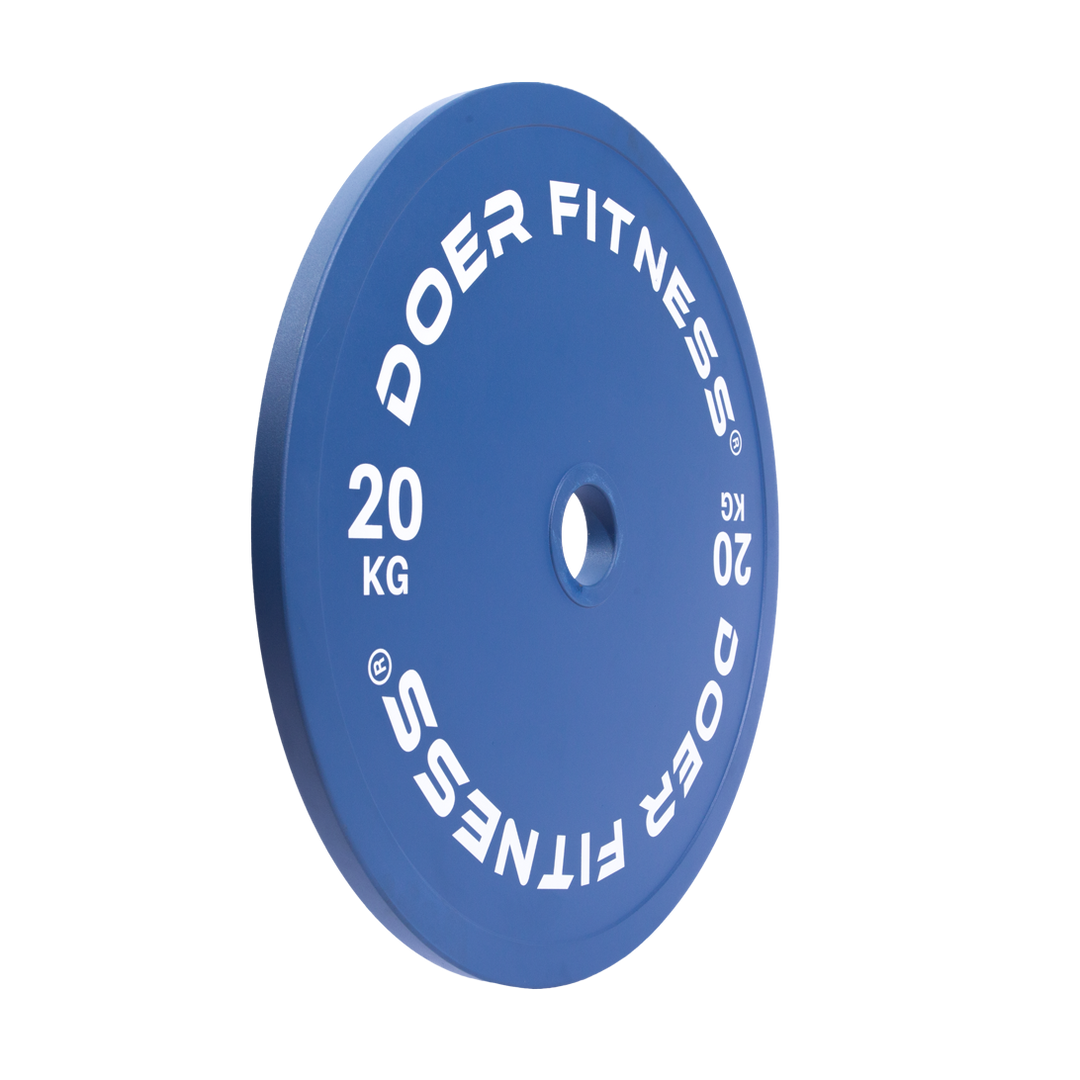 Calibrated Powerlifting Steel Plates 20 KG (Pair) - Doer Fitness