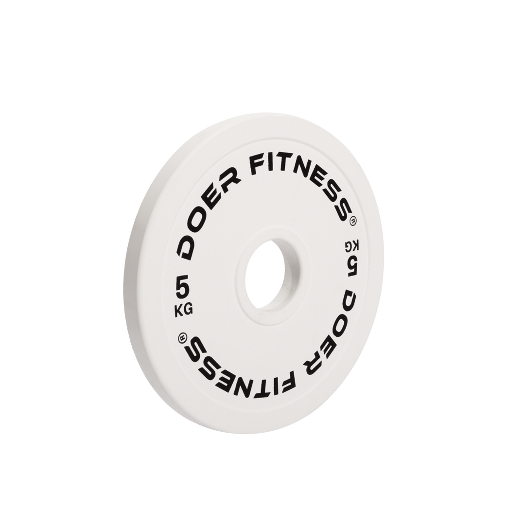 Calibrated Powerlifting Steel Plates 5 KG (Pair)   - Doer Fitness