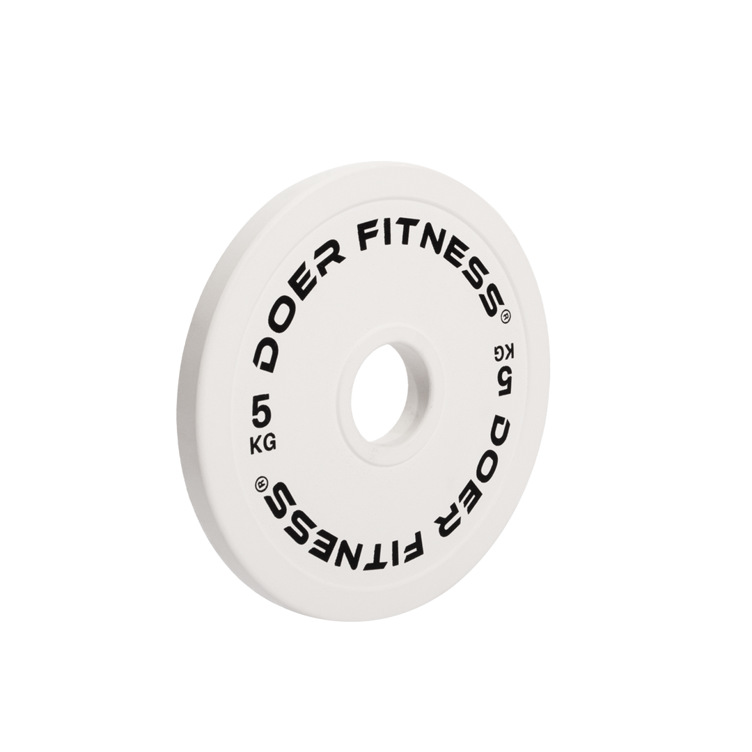 Calibrated Powerlifting Steel Plates 5 KG (Pair) - Doer Fitness