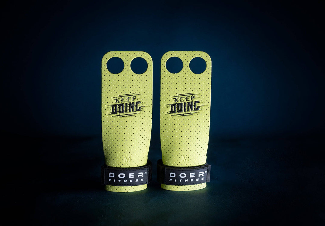 2 HOLES ATHLETE PERFORMANCE P-LEATHER GRIPS 3.0   - Doer Fitness