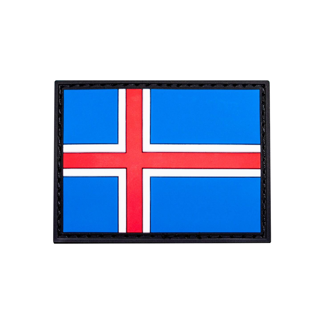 Islandia Flag Rubber Patch   - Doer Fitness