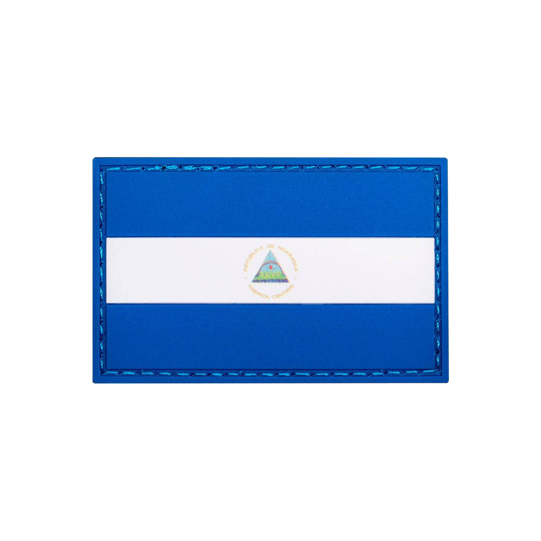 Nicaragua Flag Rubber Patch   - Doer Fitness