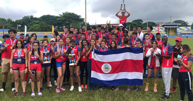 Costa Rica se coronó campeón centroamericano de atletismo