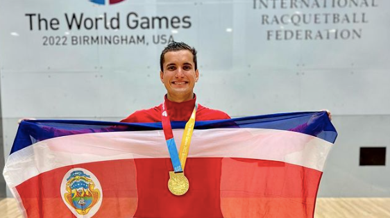 ¡Histórico! Andrés Acuña se convierte en el primer tico en ganar una medalla de oro en los Juegos Mundiales 2022