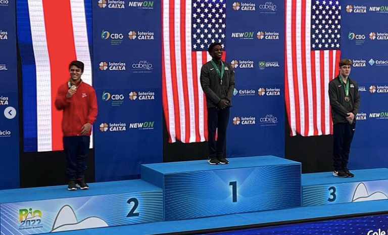 Gimnasta tico consigue medalla de plata en Panamericano Juvenil 2022