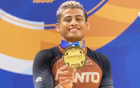 ¡Felicidades! Atleta tico Julián Espinosa obtuvo medalla de oro en Campeonato Europeo Sin Kimono 2022