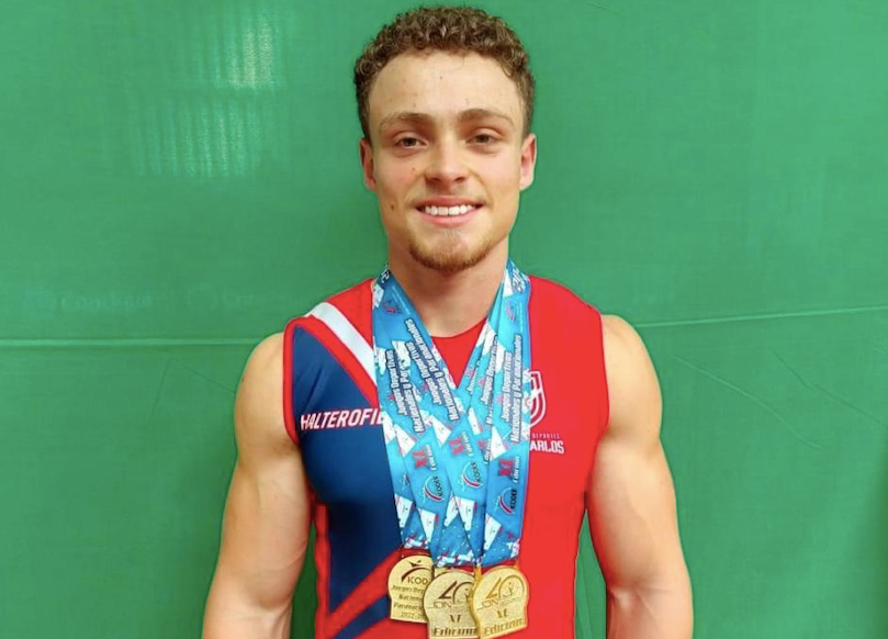 Isaac Rojas rompe récord nacional y se convierte en el nuevo campeón de Halterofilia categoría 81 kg juvenil en los Juegos Deportivos Nacionales