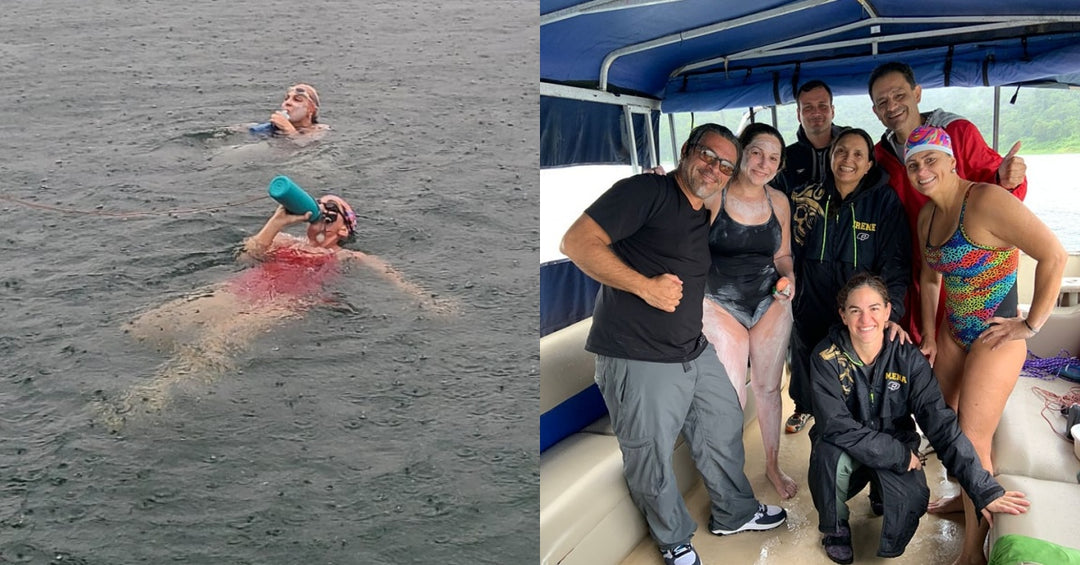 ¡Impresionante! Carolina Mora se convierte en la primer tica en cruzar el Lago Arenal nadando
