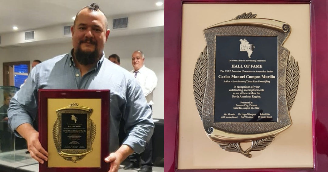 Tico Manolo Campos ingresa al Salón de la Fama de la Federación Norteamericana de Powerlifting
