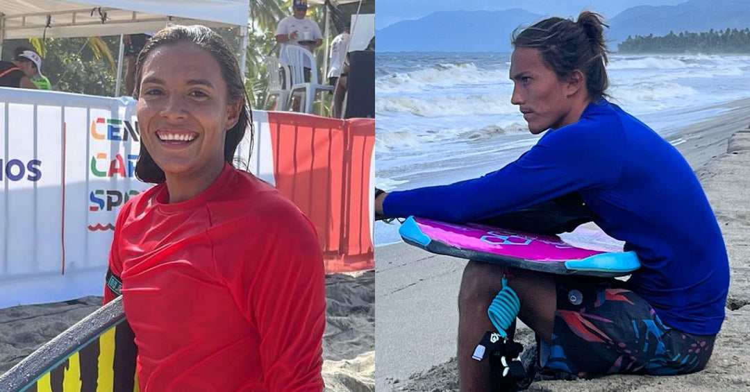 Atletas de bodyboard se convierten en los primeros ticos en ganar medallas en los Juegos Centroamericanos y del Caribe Mar y Playa 2022