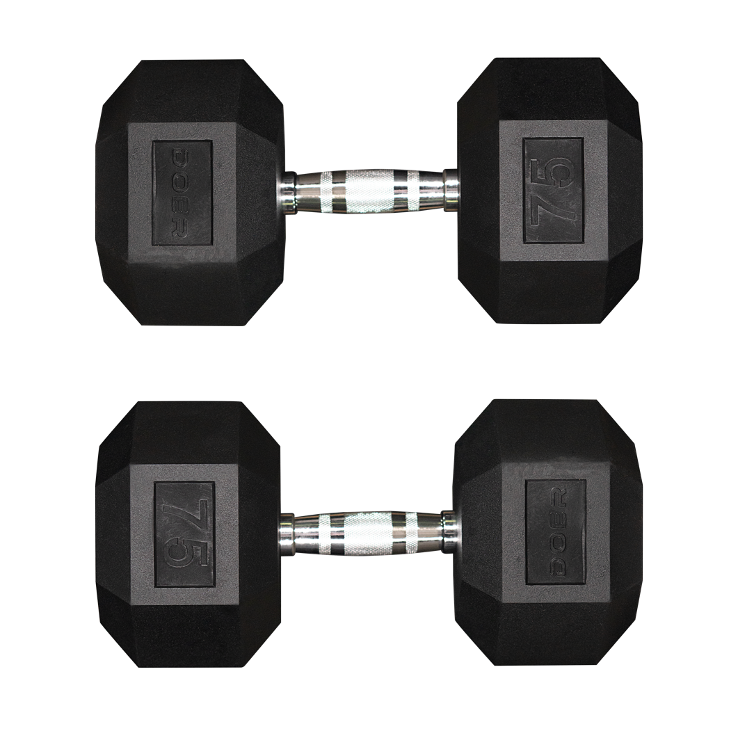 Doer-Fitness-Hex-Dumbbells-pair-75lb
