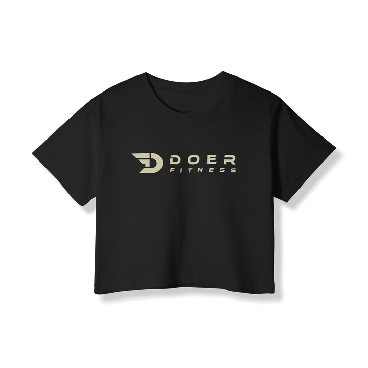 Doer Fitness-Crop Top Black   - Doer Fitness
