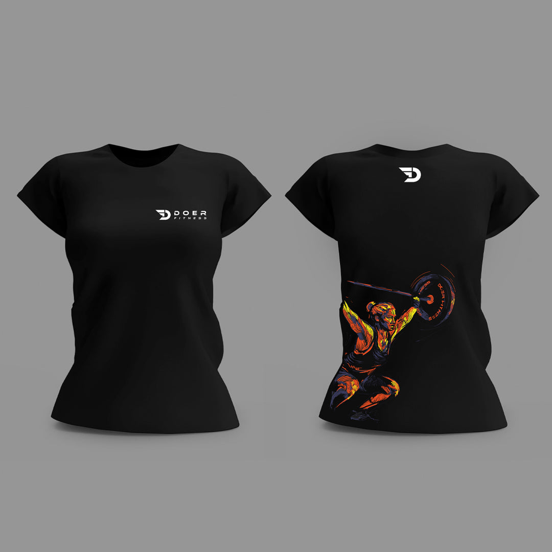 Ilustration Doer T-Shirt Women   - Doer Fitness