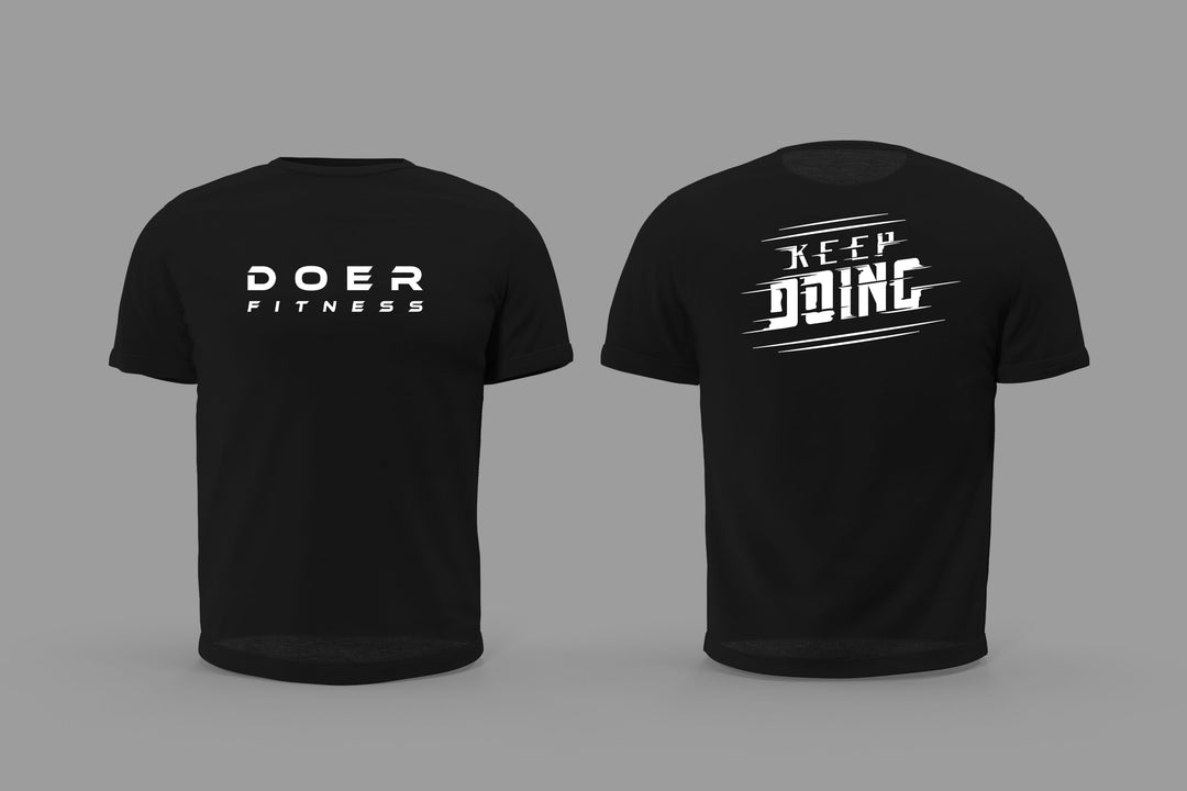 Doer T-Shirts Kids / Black-White   - Doer Fitness