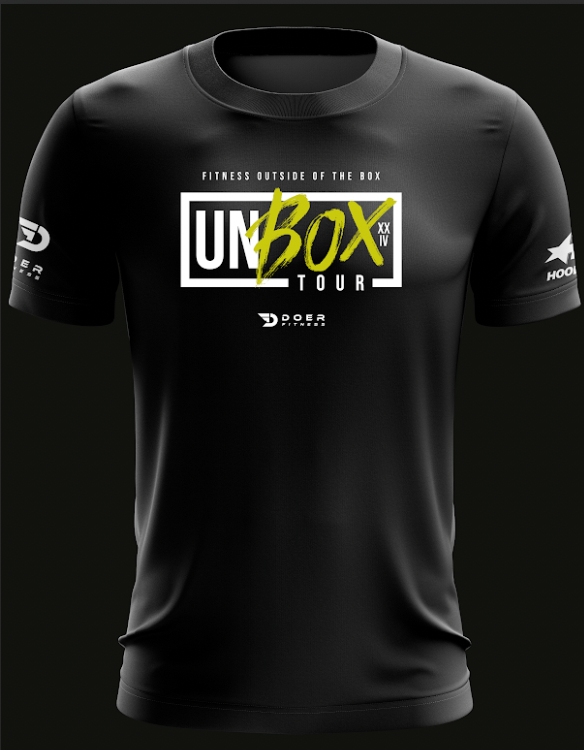 T-Shirt Unbox Tour Men   - Doer Fitness