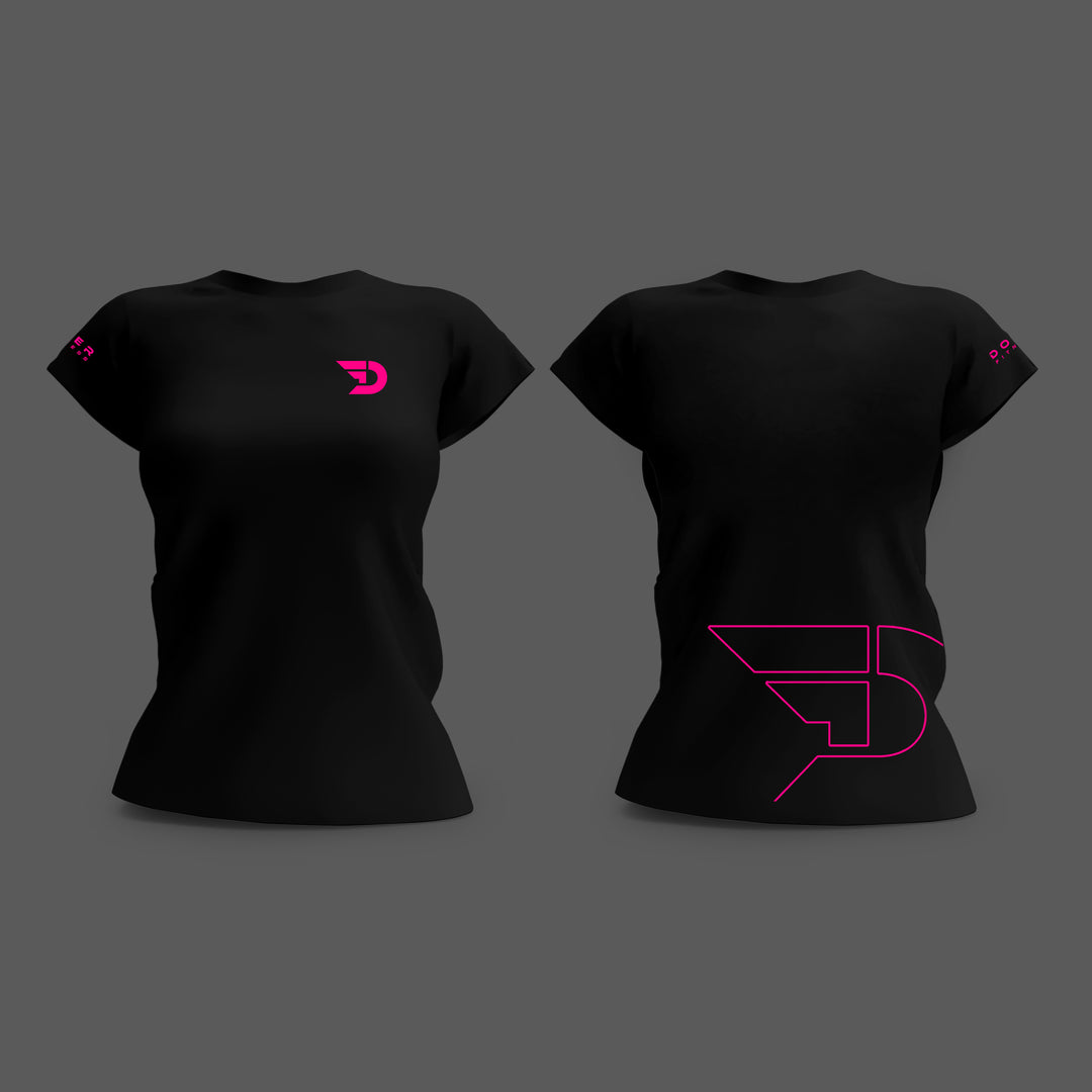 T-Shirt Women - Black   - Doer Fitness