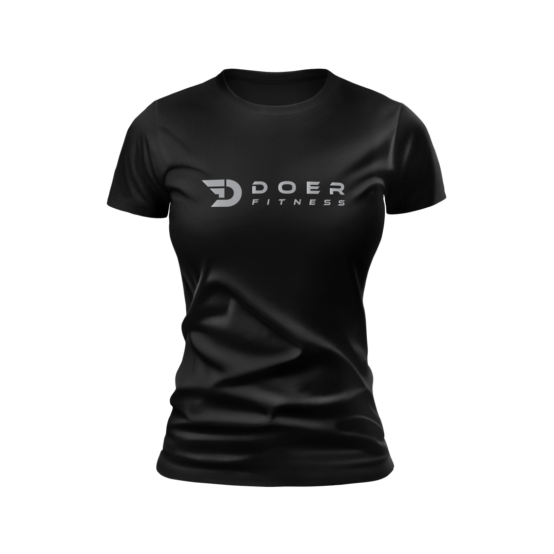 Doer Fitness T-shirt Women´s Black   - Doer Fitness