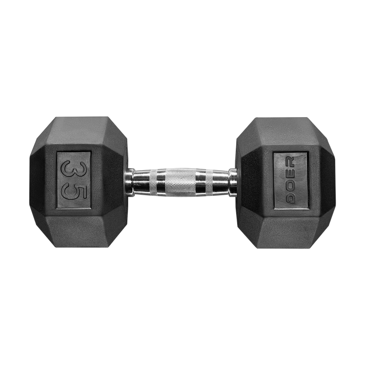 Hex Dumbbells pair 35 lb Weights - Doer Fitness