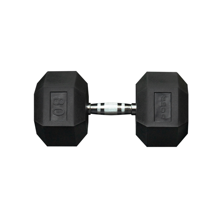 Hex Dumbbells pair 80 lb Weights - Doer Fitness