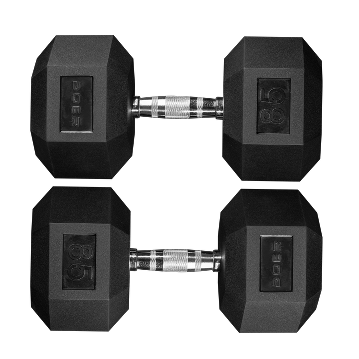 Hex Dumbbells pair 85lb   - Doer Fitness