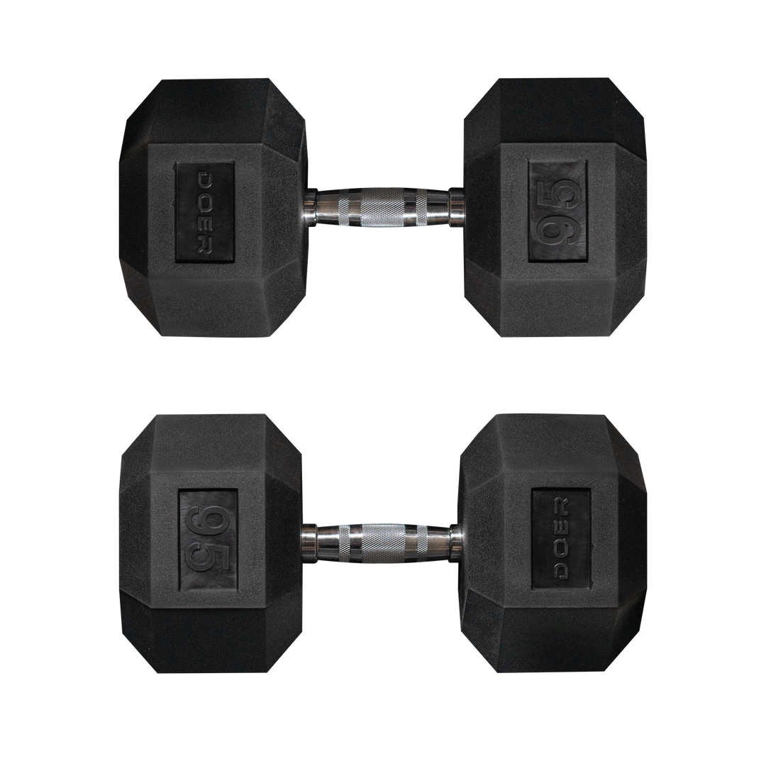 Hex Dumbbells pair 95 lb - Doer Fitness