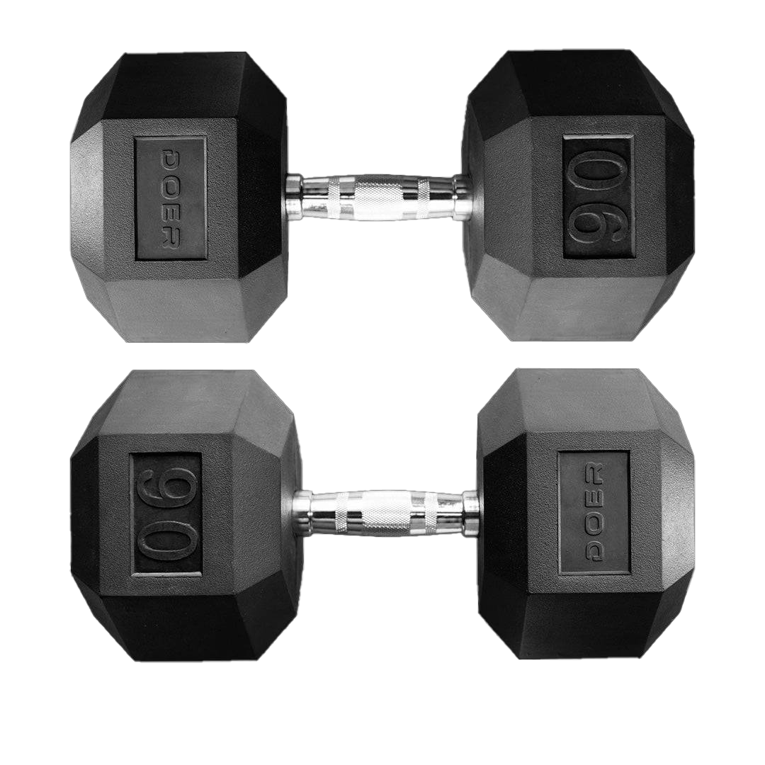 Hex Dumbbells pair 90lb - Doer Fitness