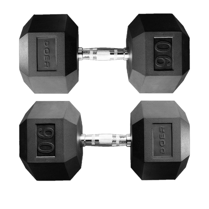 Hex Dumbbells pair 90lb - Doer Fitness