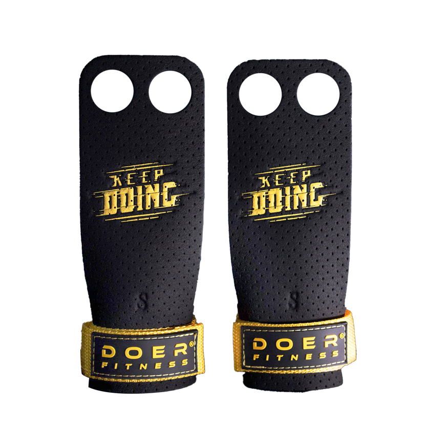 2 HOLES ATHLETE PERFORMANCE P-LEATHER GRIPS 3.0 - Doer Fitness