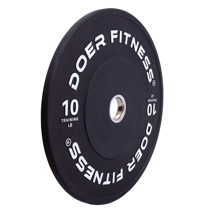 Black Bumper Plates 10 lb  (Pair)  Plates - Doer Fitness