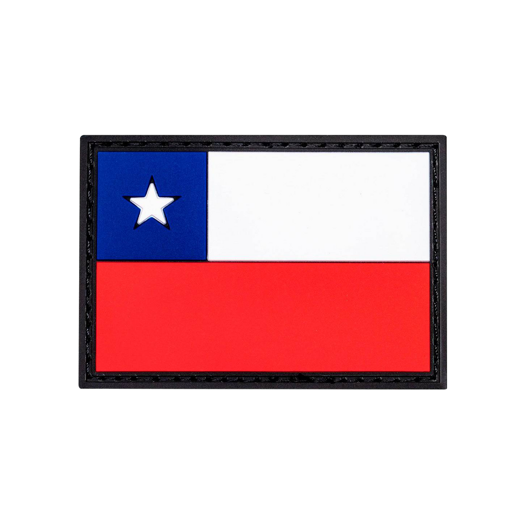 Chile Flag Rubber Patch   - Doer Fitness