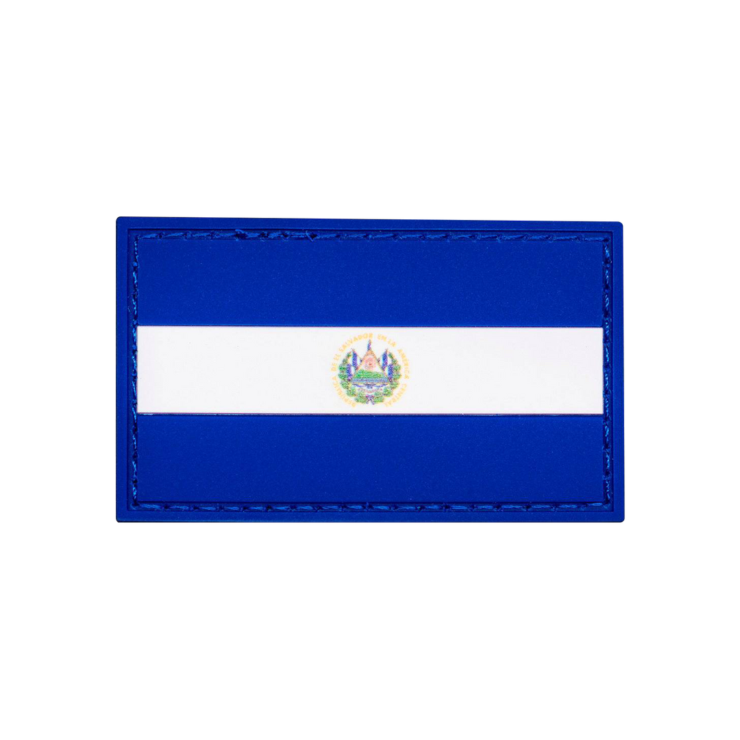 El Salvador Flag Rubber Patch   - Doer Fitness