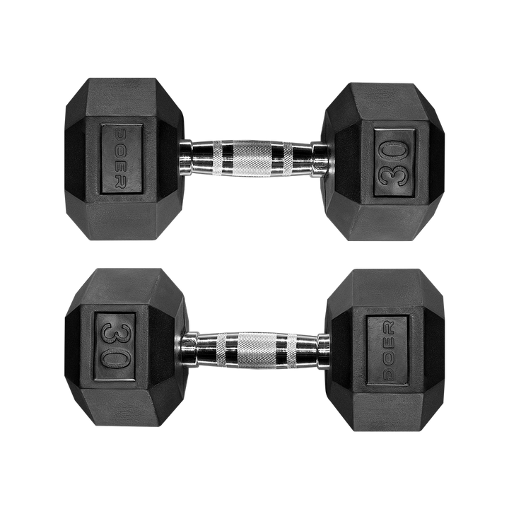 Hex Dumbbells pair 30 lb   - Doer Fitness