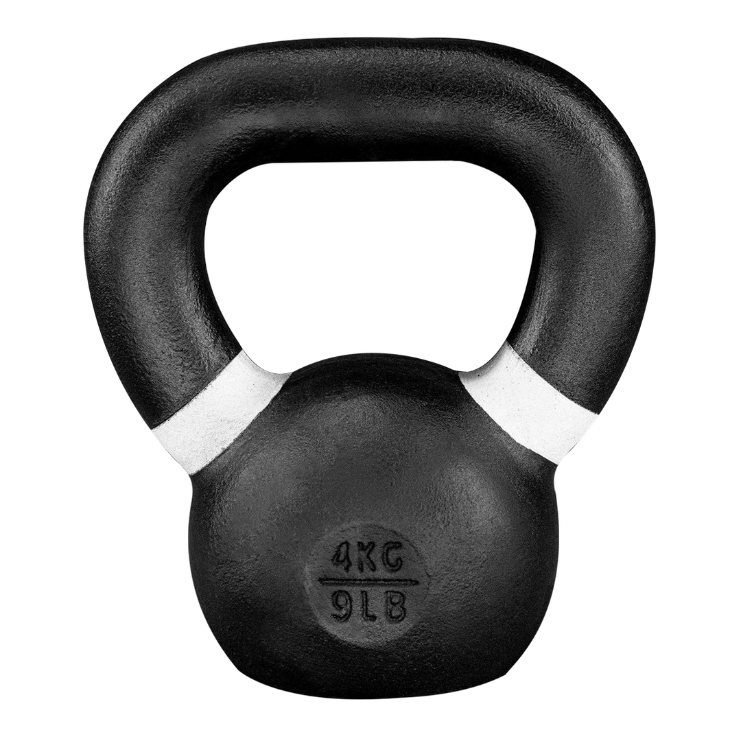 Black Kettlebell 04 kg / 9 lb  Kettlebells - Doer Fitness