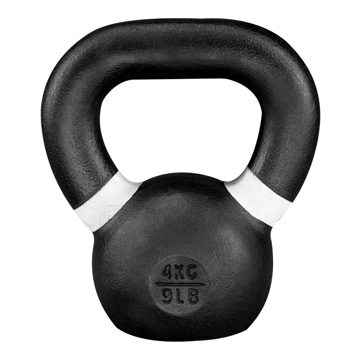 Black Kettlebell 04 kg / 9 lb  Kettlebells - Doer Fitness