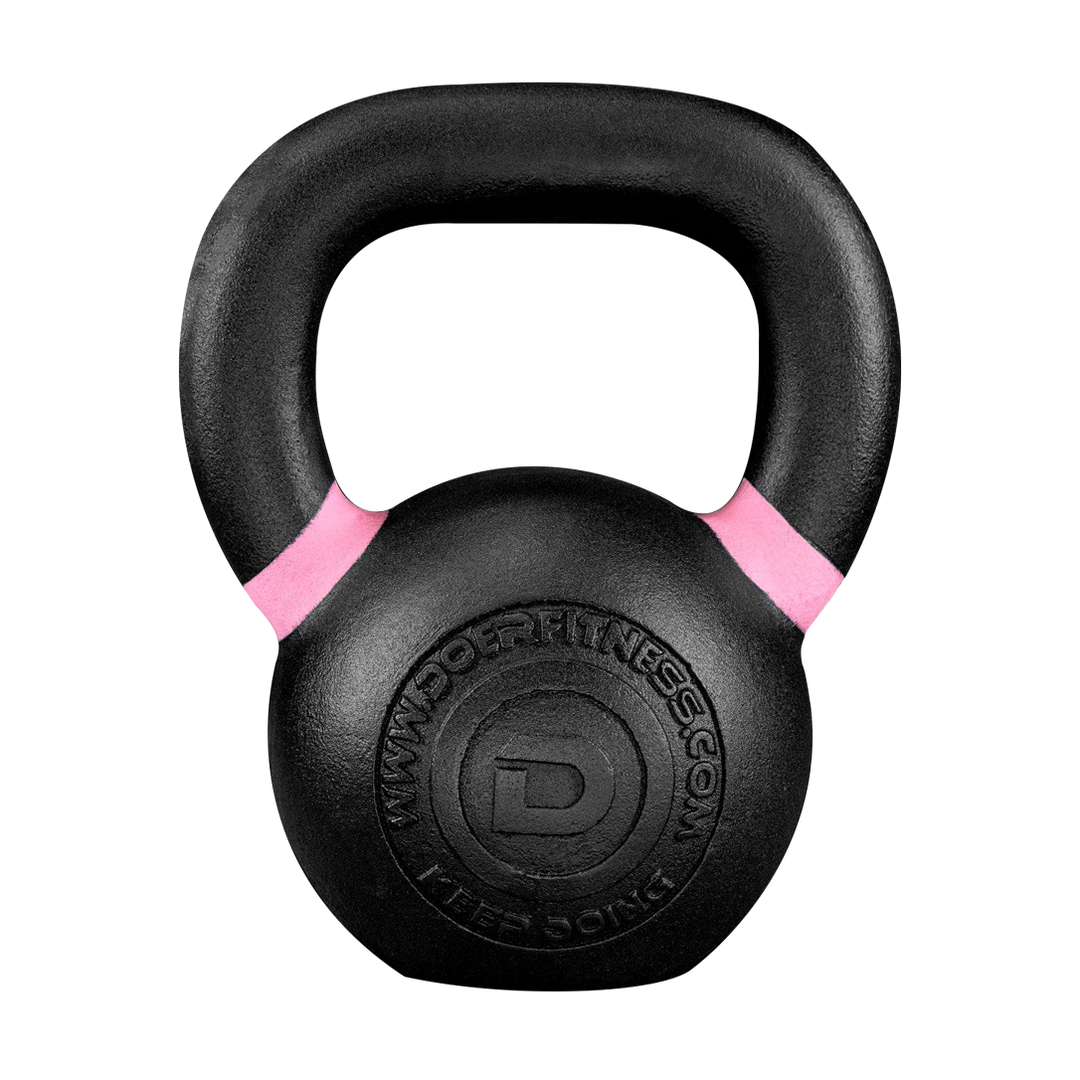 Black Kettlebell 08 kg / 18 lb  Kettlebells - Doer Fitness