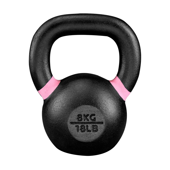 Black Kettlebell 08 kg / 18 lb  Kettlebells - Doer Fitness