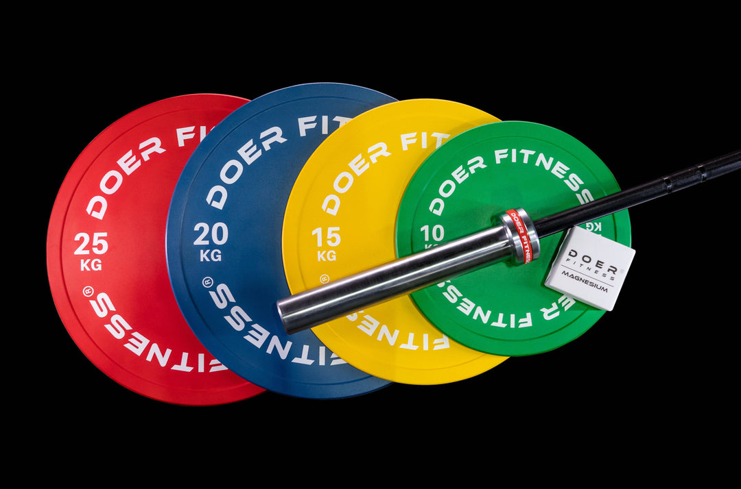 LIFTING PACKAGE 155 kgs "Powerlifting Steel Plates"   - Doer Fitness