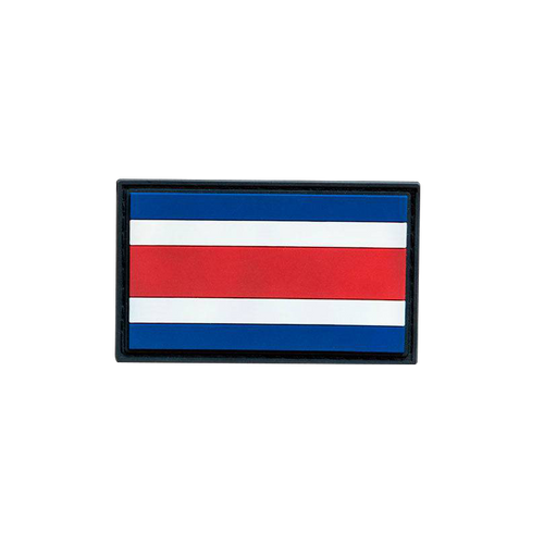 Costa Rica Flag Rubber Patch  patches - Doer Fitness
