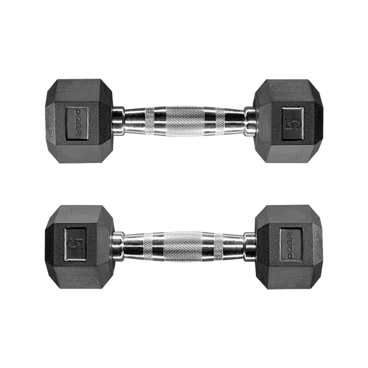 Hex Dumbbells pair 05 lb  Weights - Doer Fitness